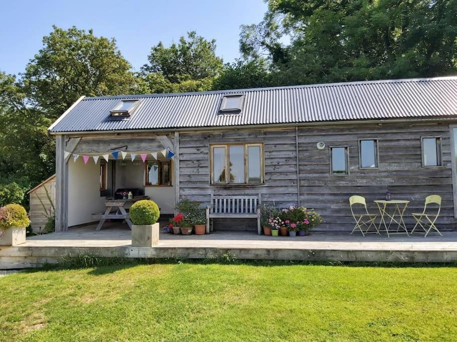 Log Cabin At The Old Summer Dairy Glastonbury Somerton  Εξωτερικό φωτογραφία
